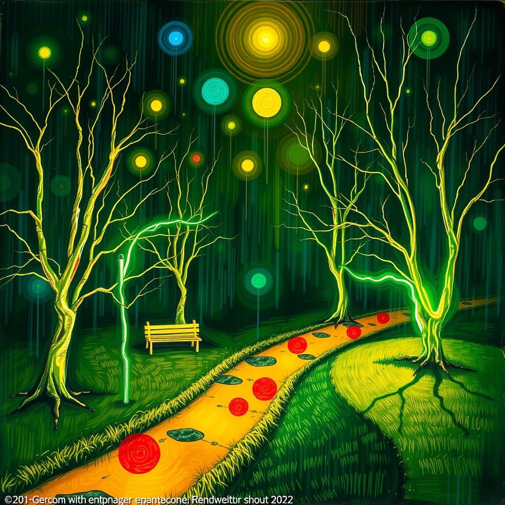 light painting weather Friedensreich Hundertwasser