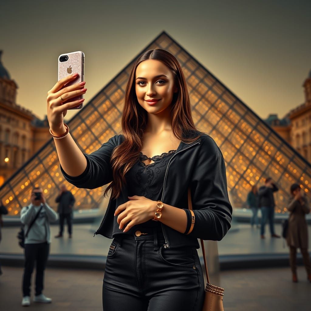 Modern Mona Lisa Captured in Hyper-Realistic Streetwear