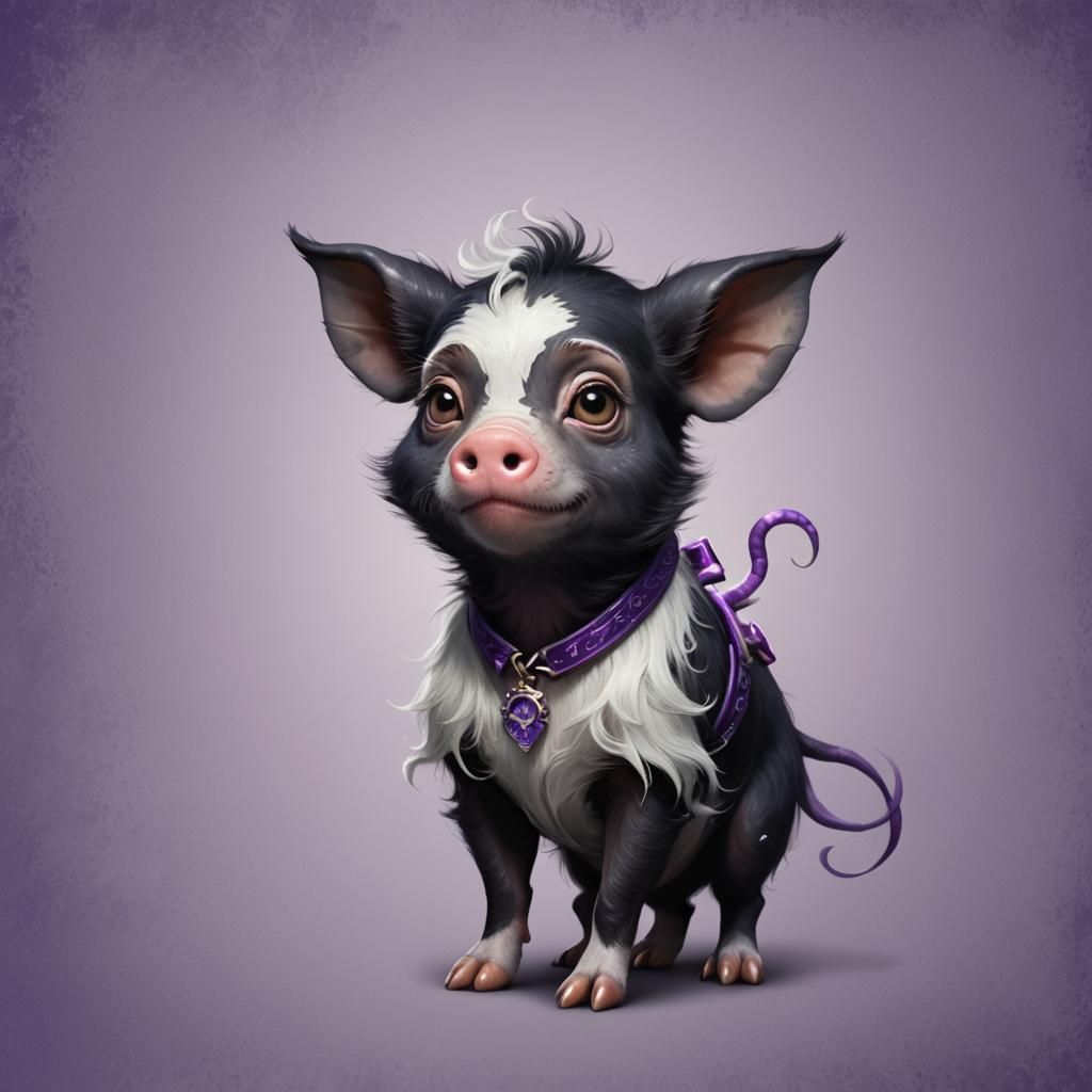 Enchanting Pig-Monkey Hybrid Concept Art
