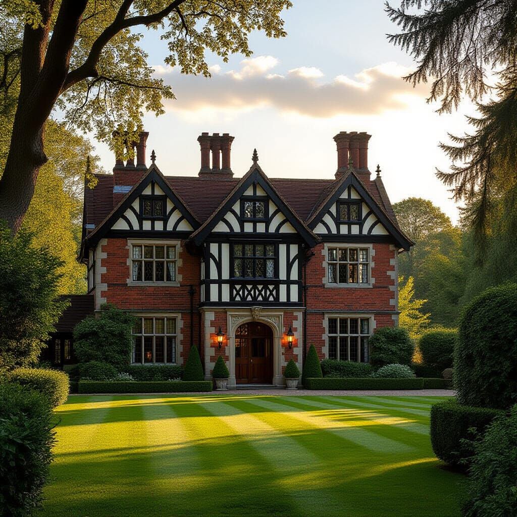 Basset House: Tudor Manor in Late Afternoon Sun