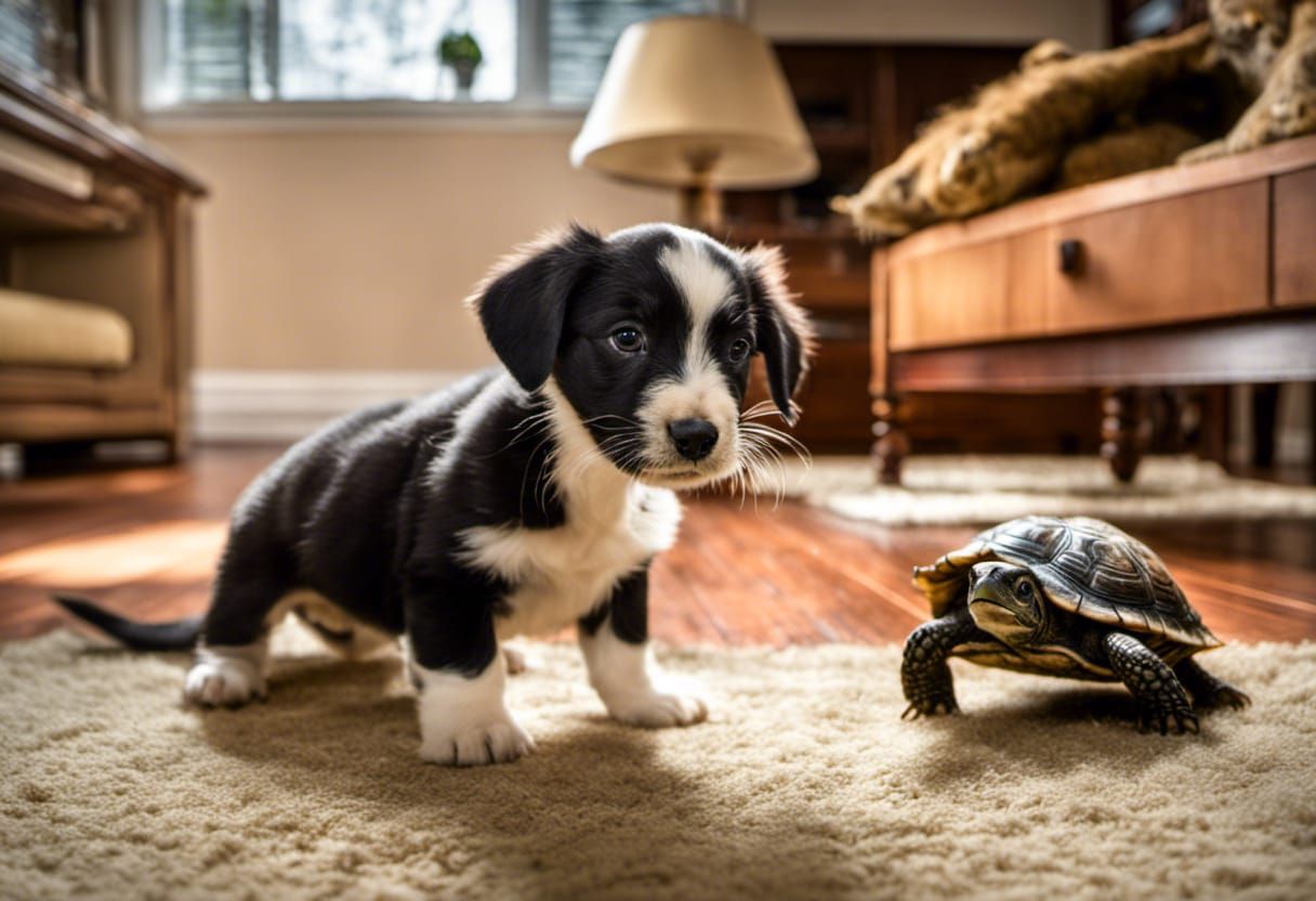 Puppy and Turtle Play Football: Contest Winner
