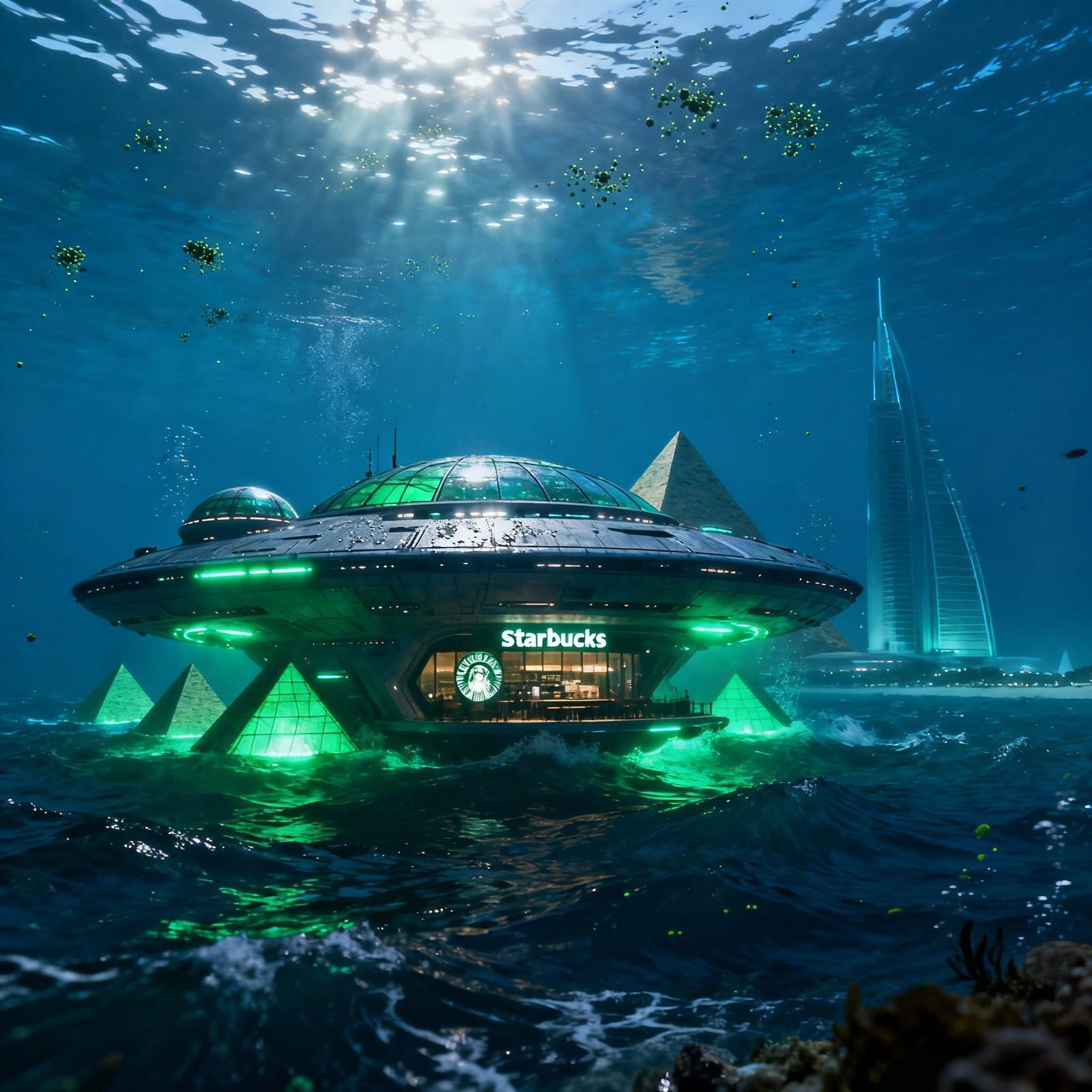 Underwater Alien UFO Base Resembles Dubai