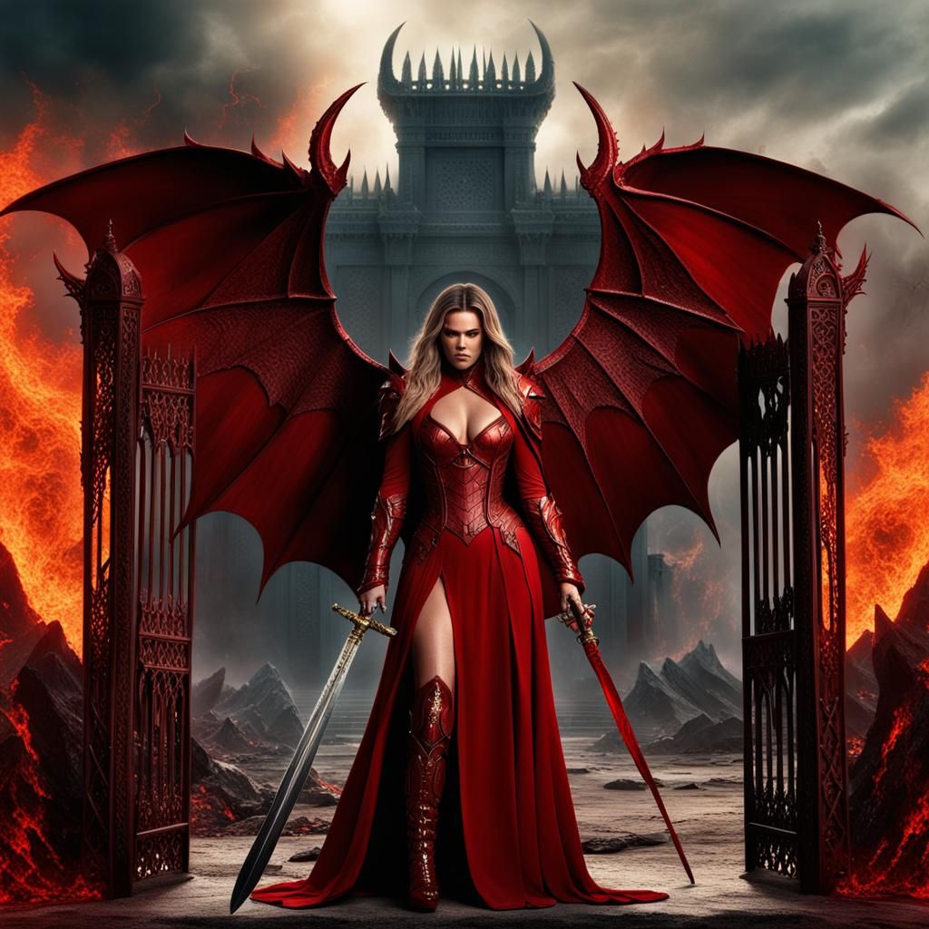 Khloe Kardashian as Devilish Warrior Near Hell