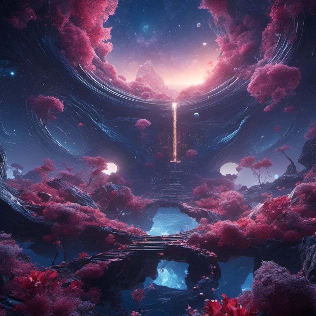 Fantastical Matte Painting with Intricate Details