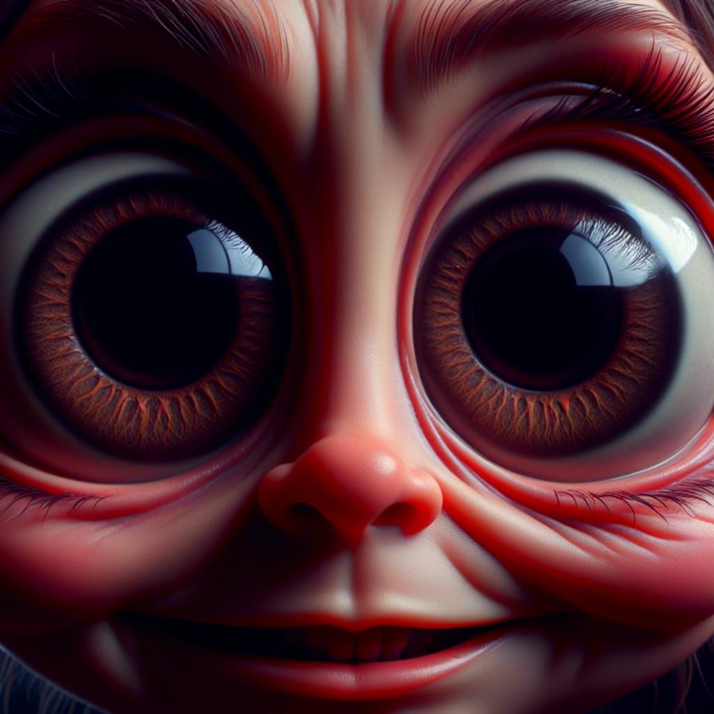 Intimate Close-Up: Captivating Pair of Eyes