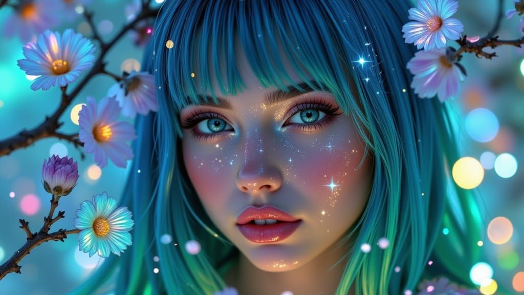 Enchanted Girl (Accu+Digital shimmer+Mx+Night Breeze V2)