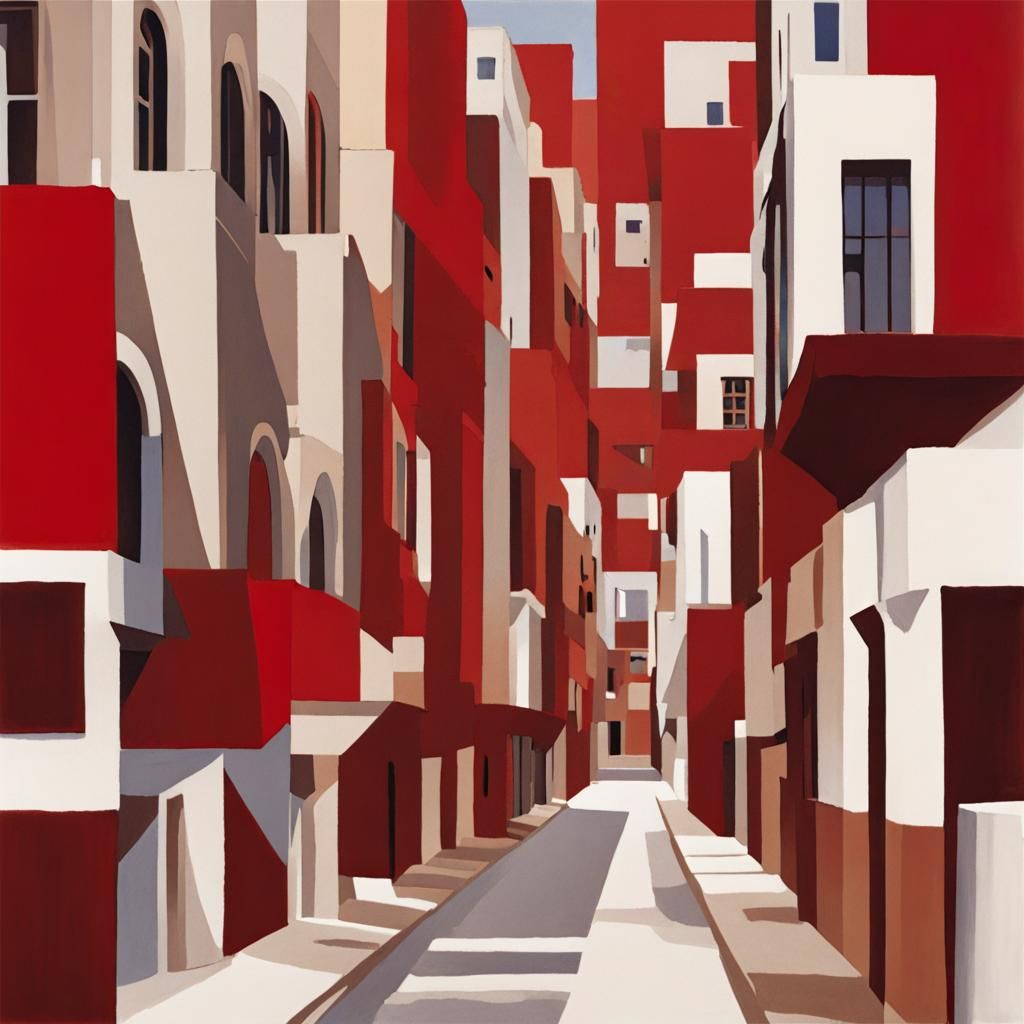 Lebanon in the Style of Charles Sheeler