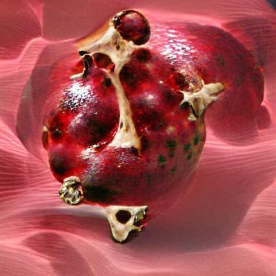 AI Pomegranate Still Life