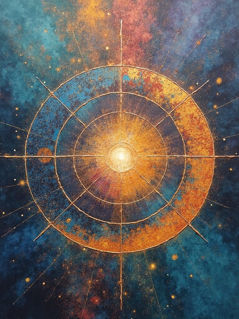 Breaking Geometry Petri Effect Silverpoint Resin Acrylic