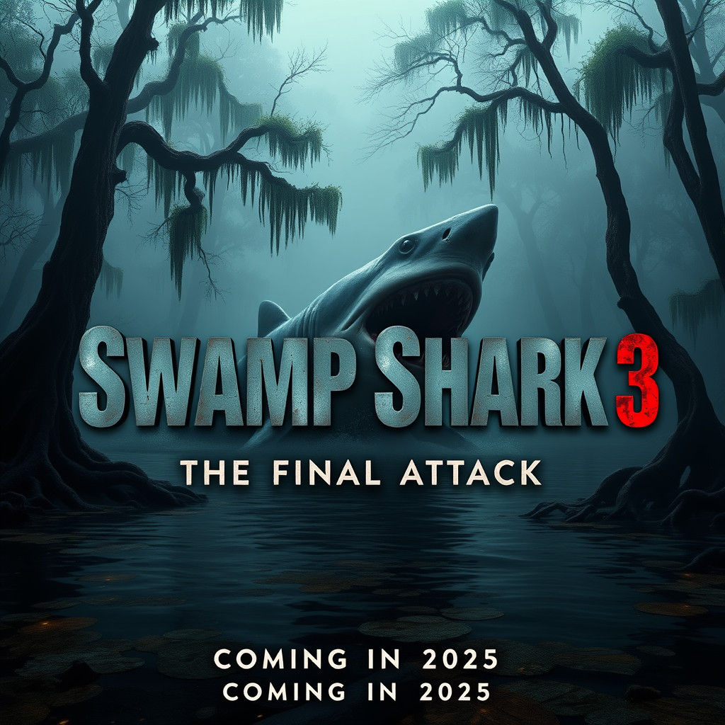 Swamp Shark 3 Poster: Shark Attack in Bayou