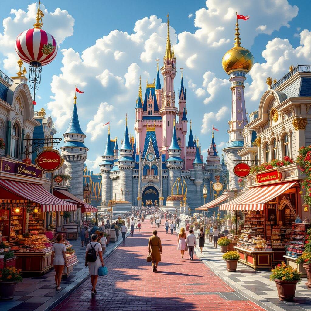 Epic Candy World Digital Matte Painting