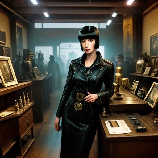 Replicant in Museum, Blade Runner Style