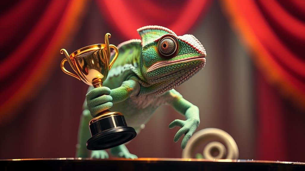 Glamorous Animal Award Show with The Chameleon as Star