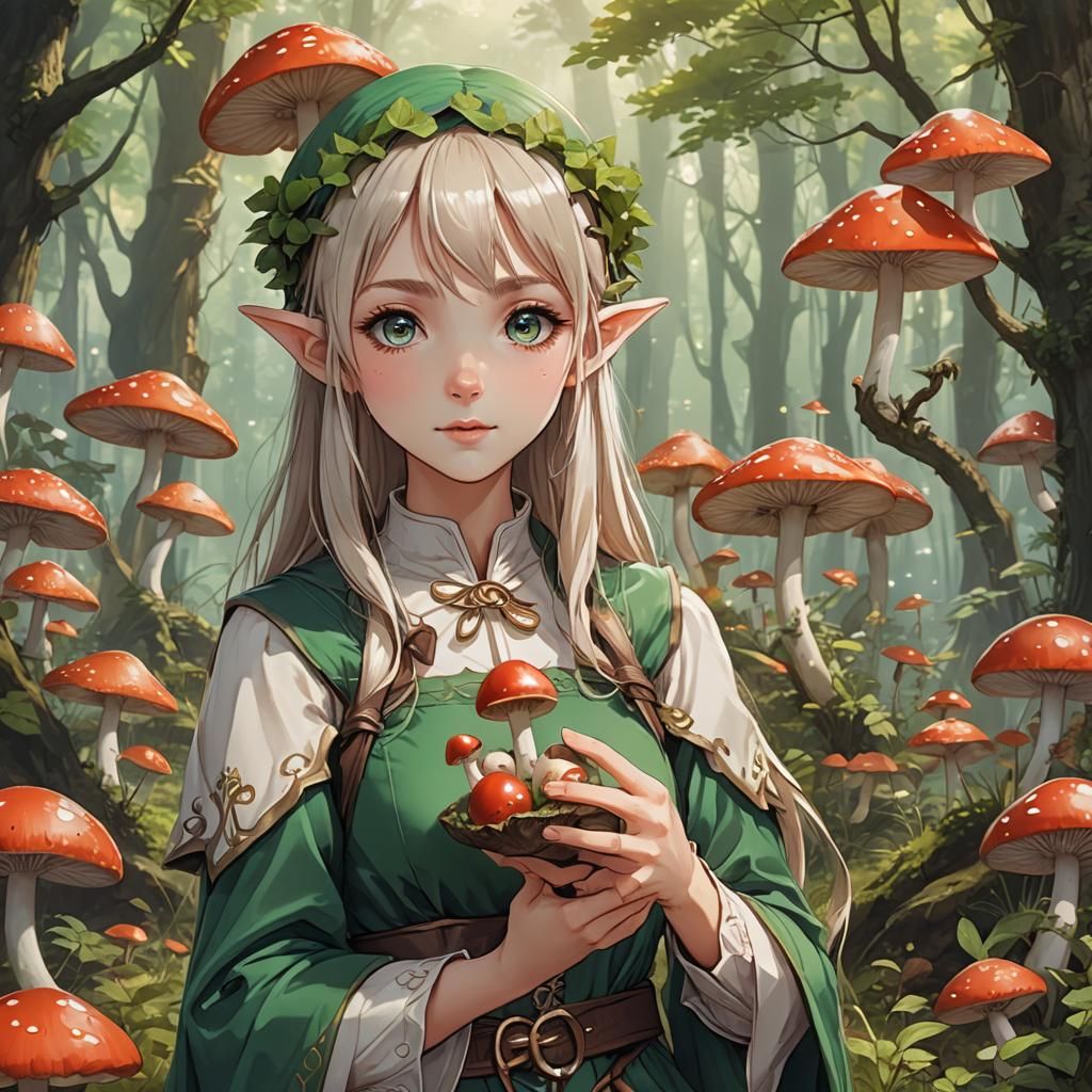 mushroom girl