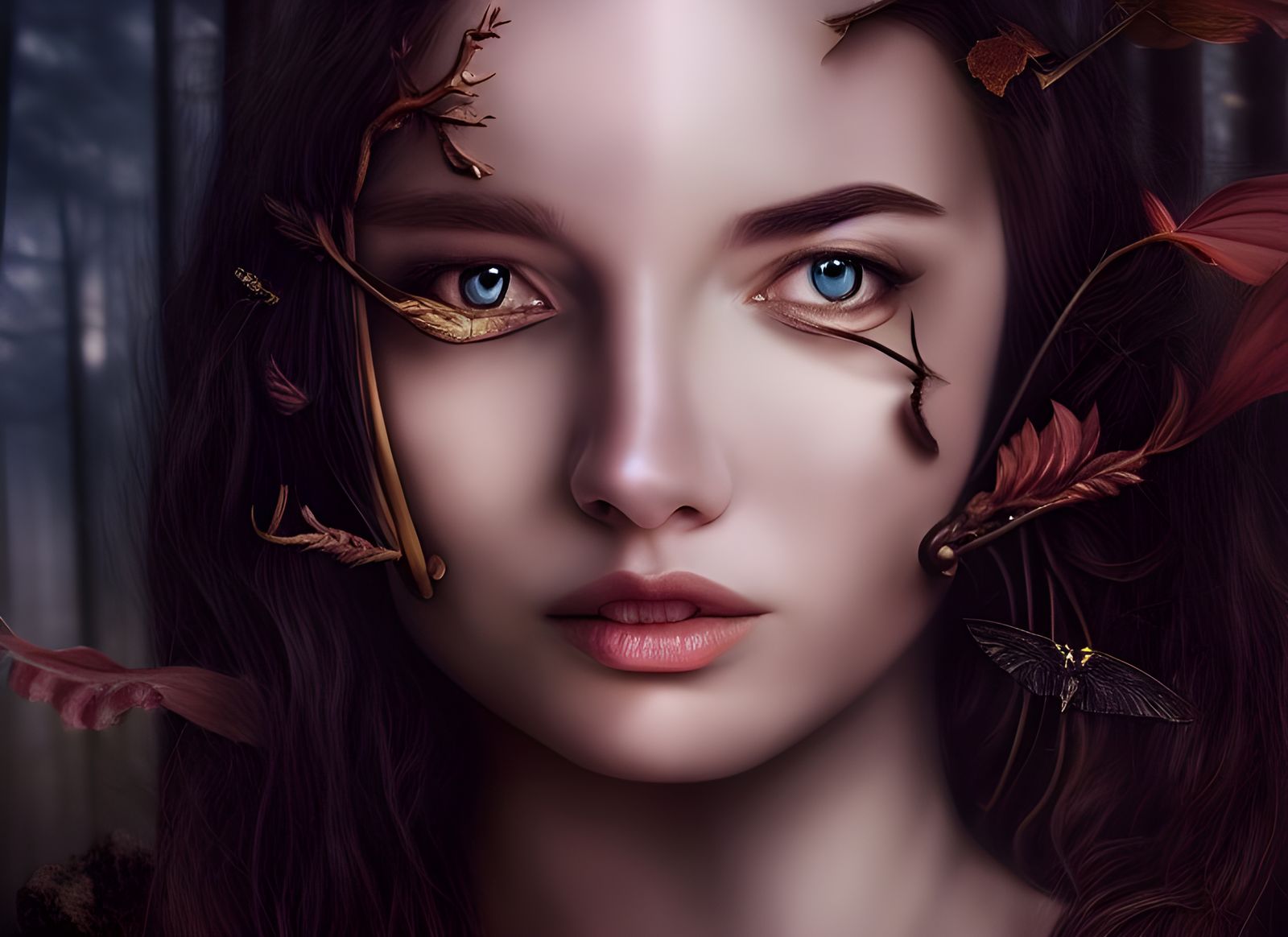 Forest Huntress: A Digital Matte Painting