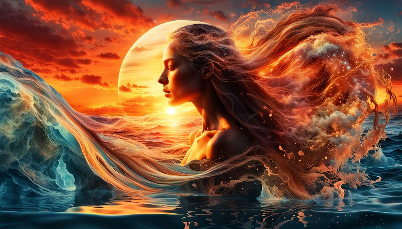 Surreal Digital Collage of Gratitude in 8K