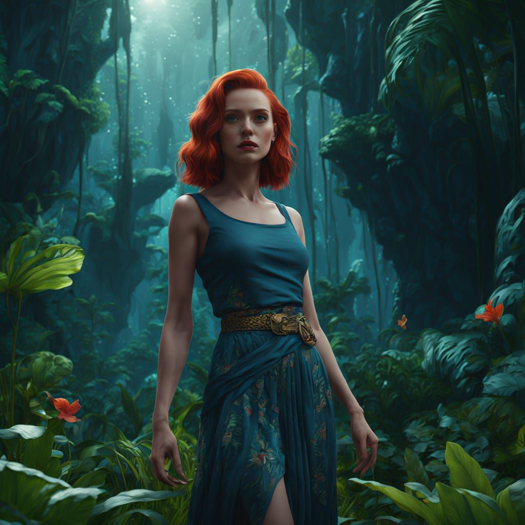 Goddess of Spring in Tropical Paradise