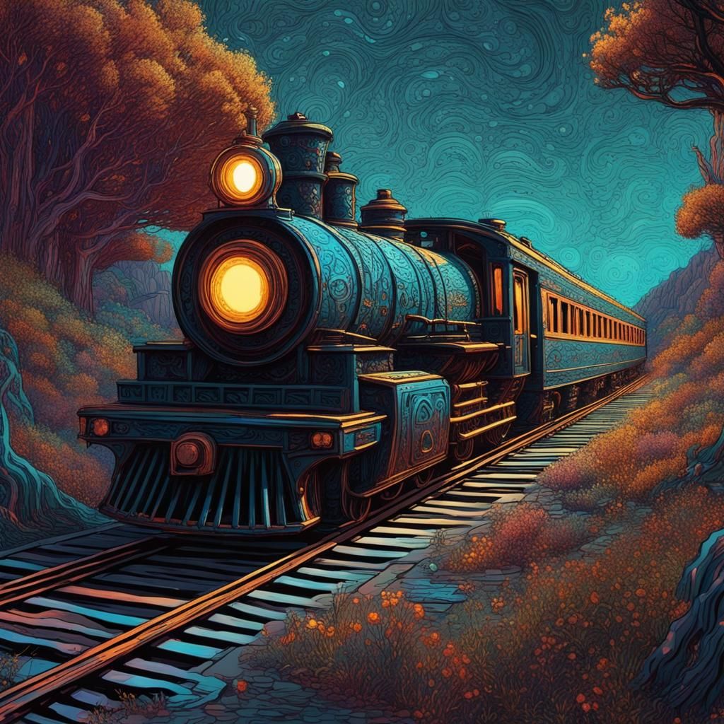 Fantastical Landscape in Detailed Matte Painting Style