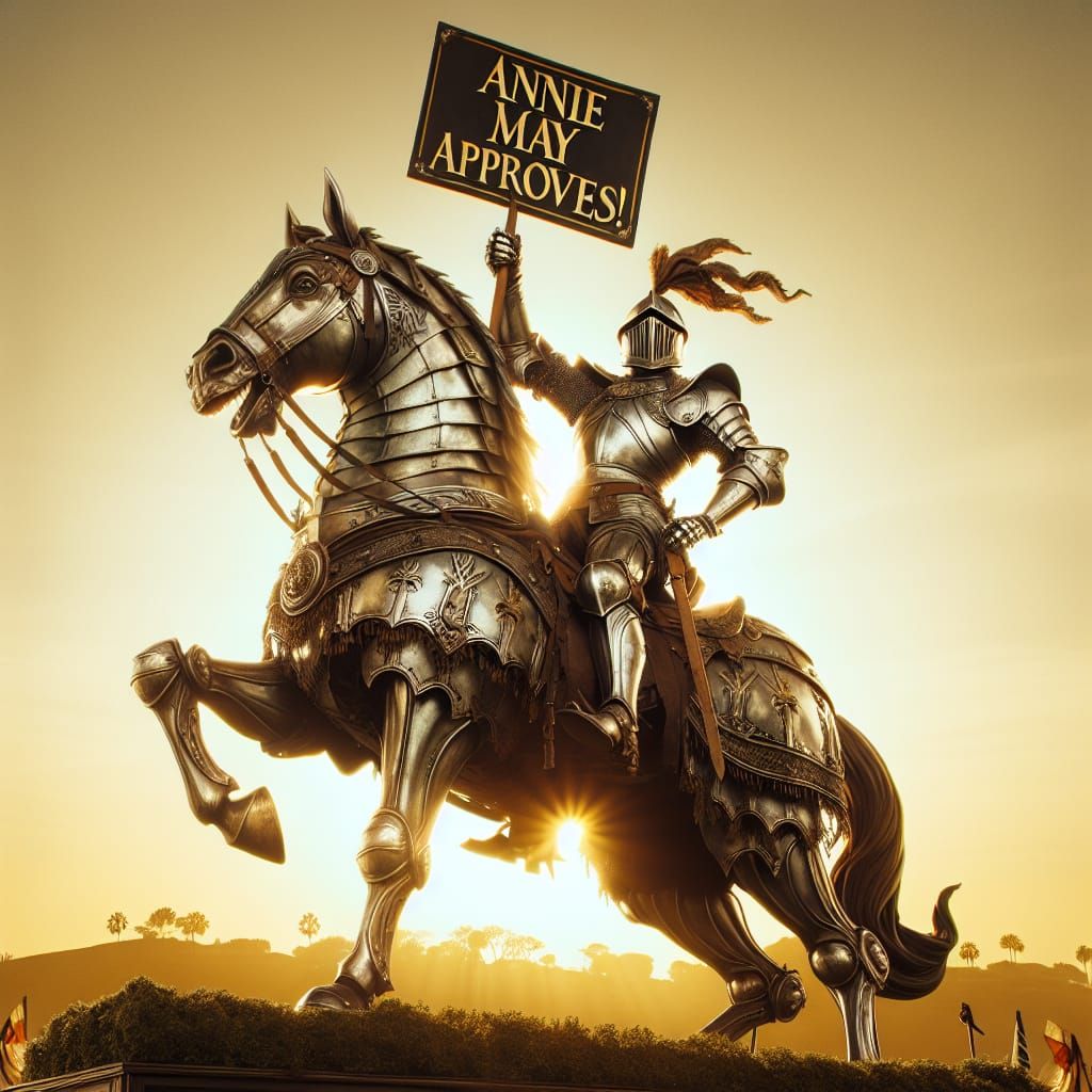 Chivalrous Knight Rides into Sunset in Honor of Annie May