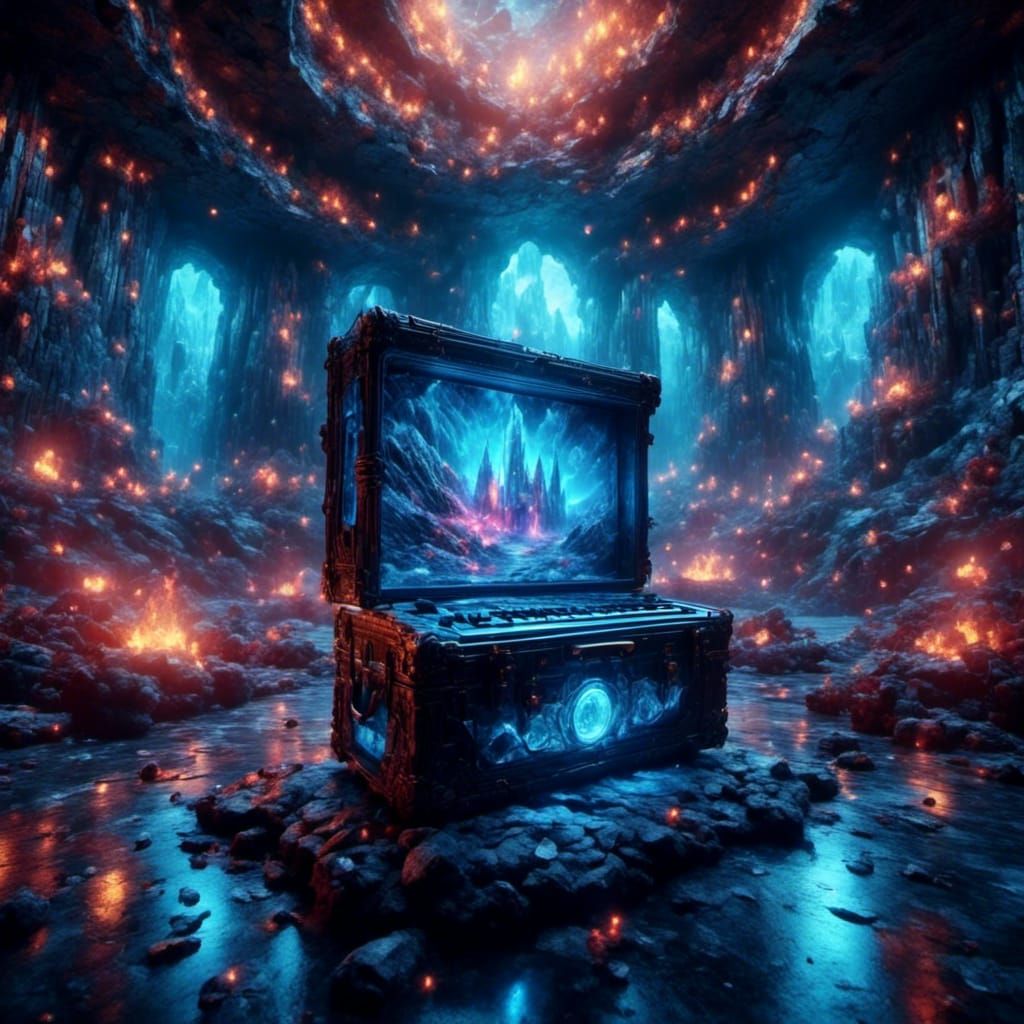 Nightclub DJ Set in Detailed Matte Painting Style