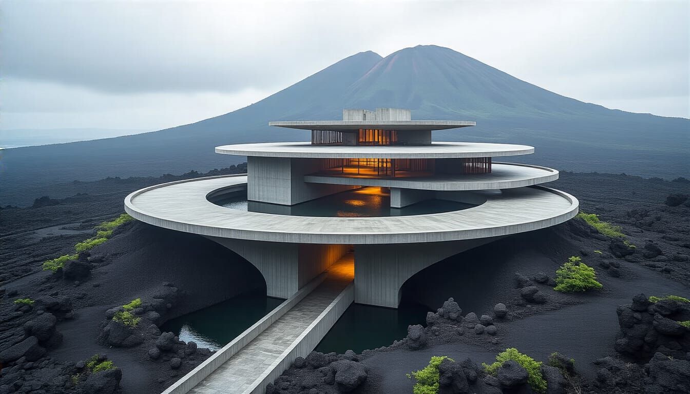 Villain Meeting Place: Brutalist-Modernist Architecture