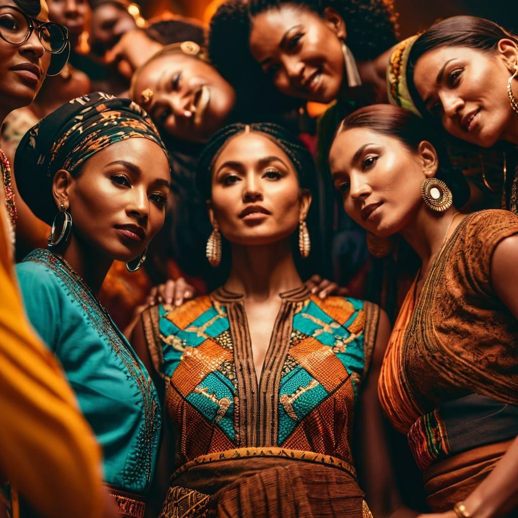 Women Unite in Vibrant Circle of Sisterhood