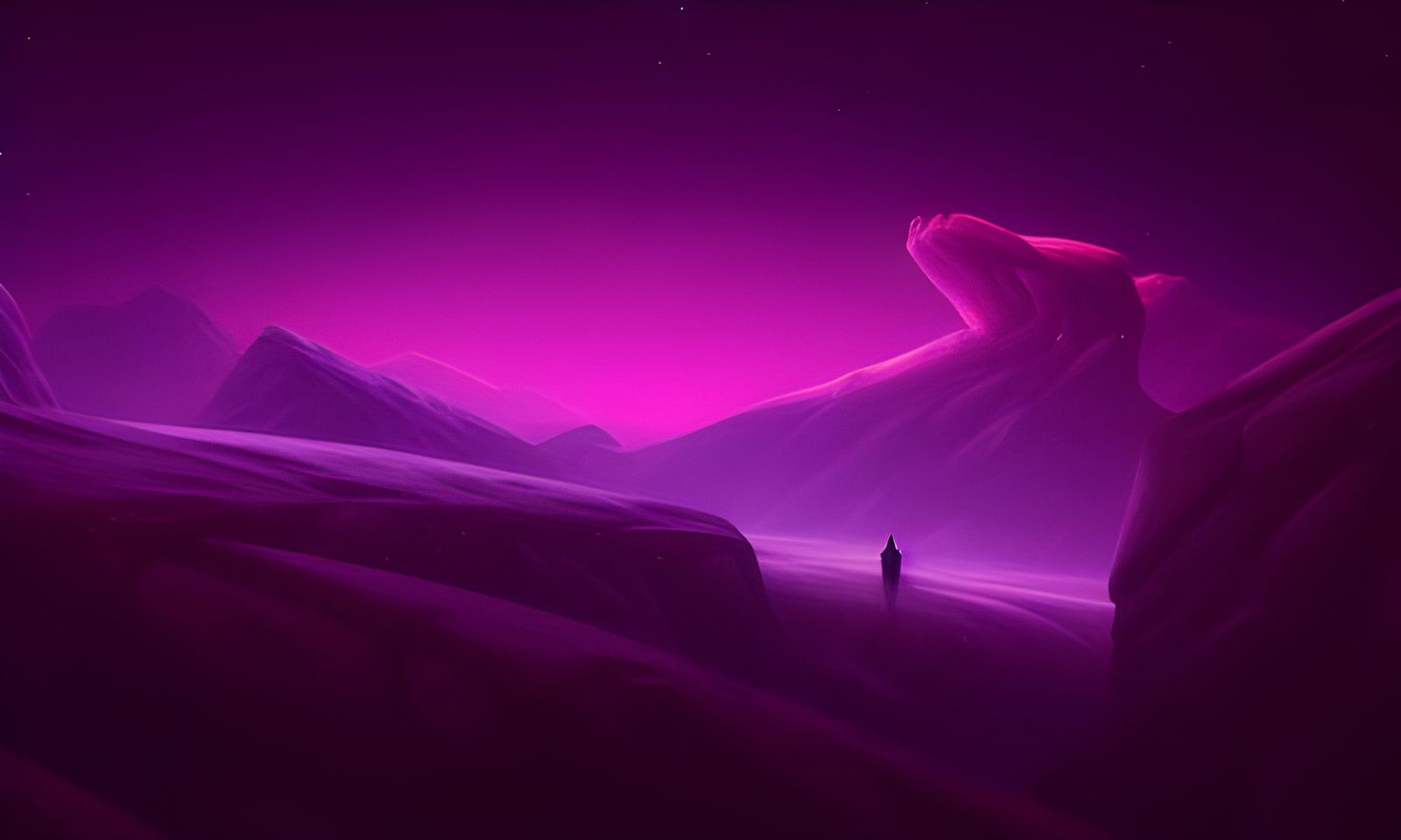 Surreal Cosmic Landscape in Unreal Engine