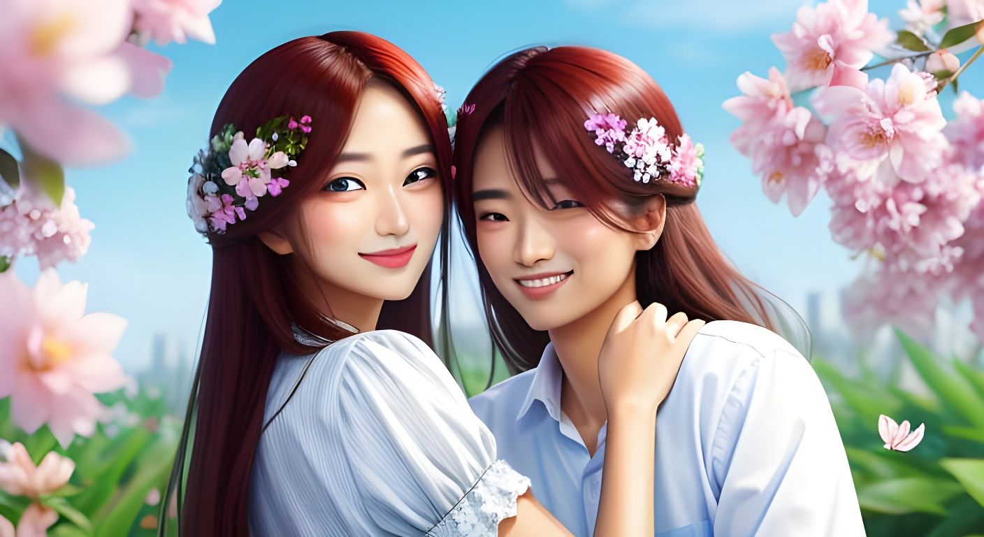 Whispers of Love and Heartbeats in Watercolor Style