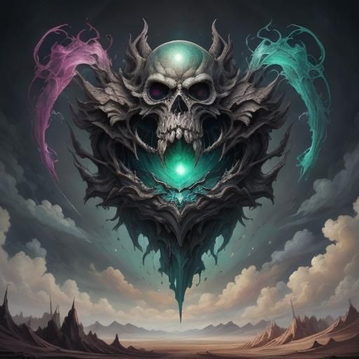 Ethereal Emerald Desert Chalk Fantasy