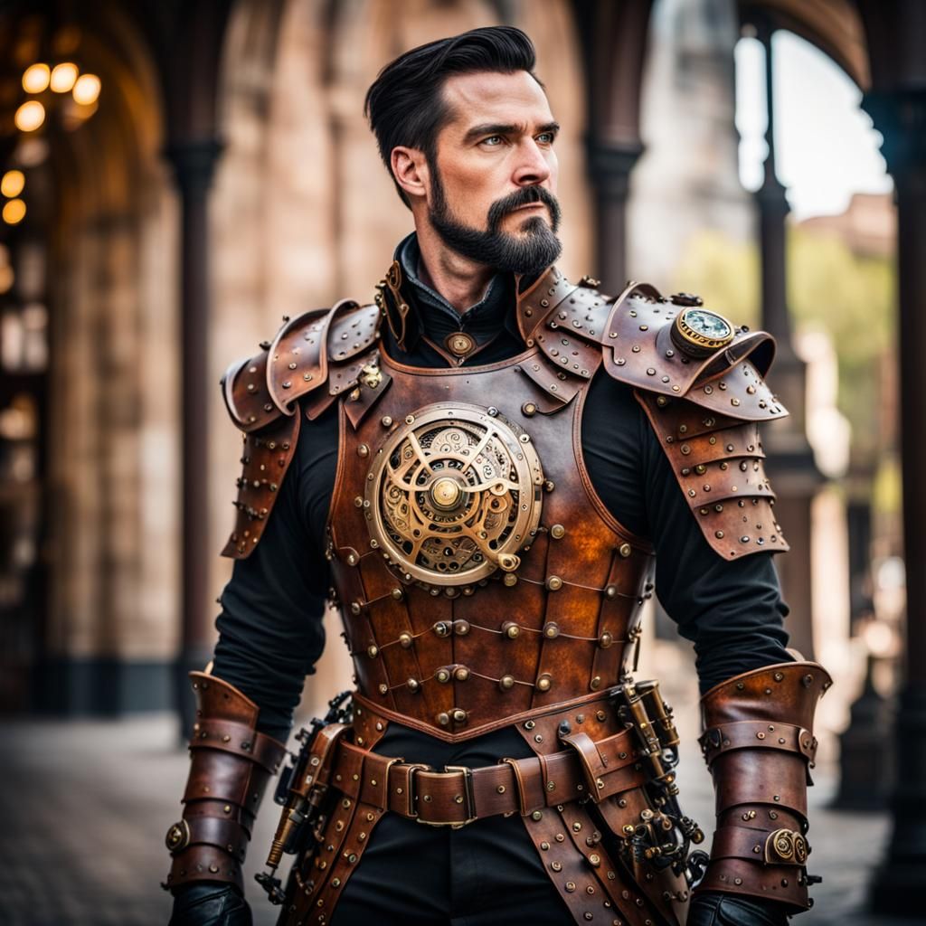 Steampunk Leather Armor, Professional Photography