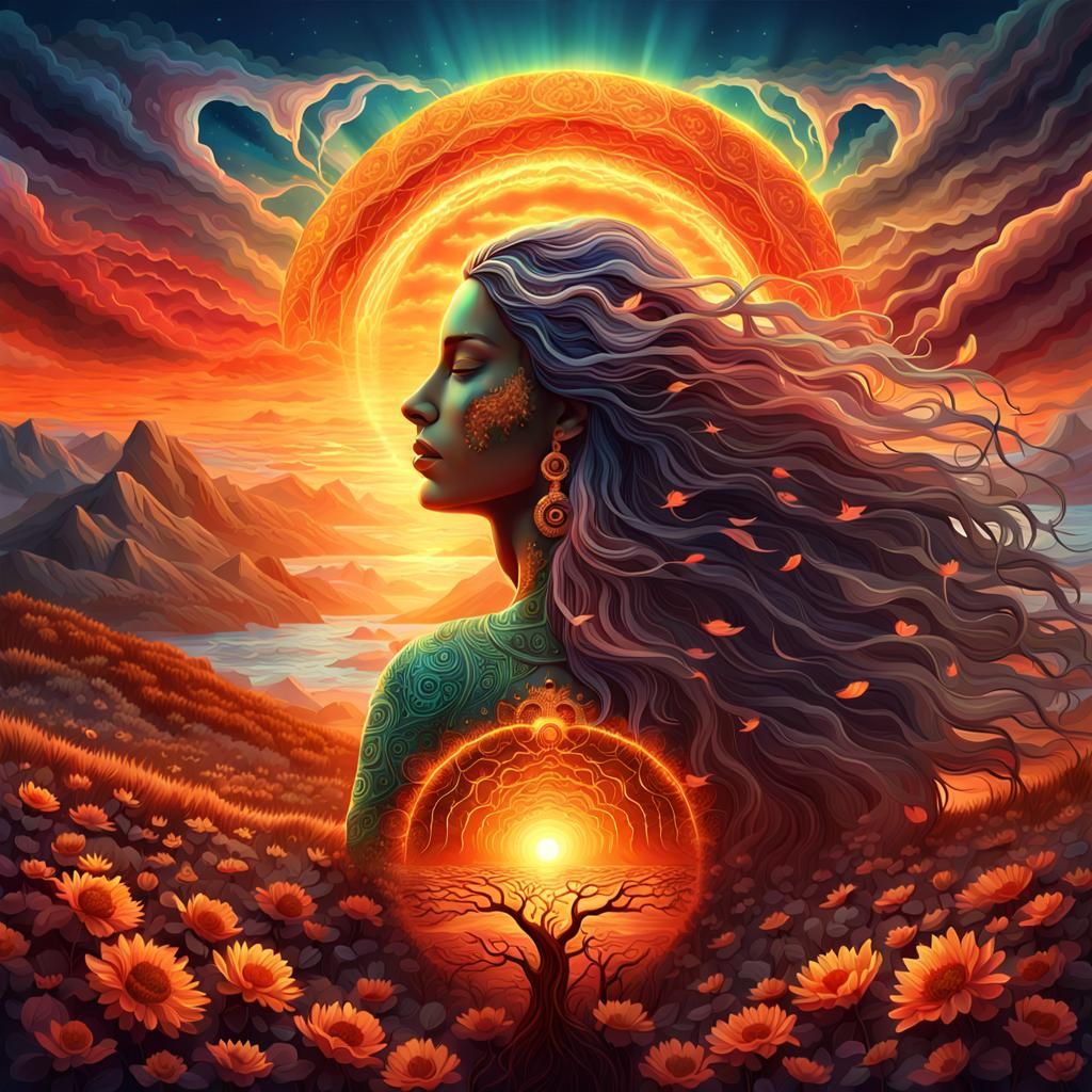 Mother Earth Gratitude in Digital Art