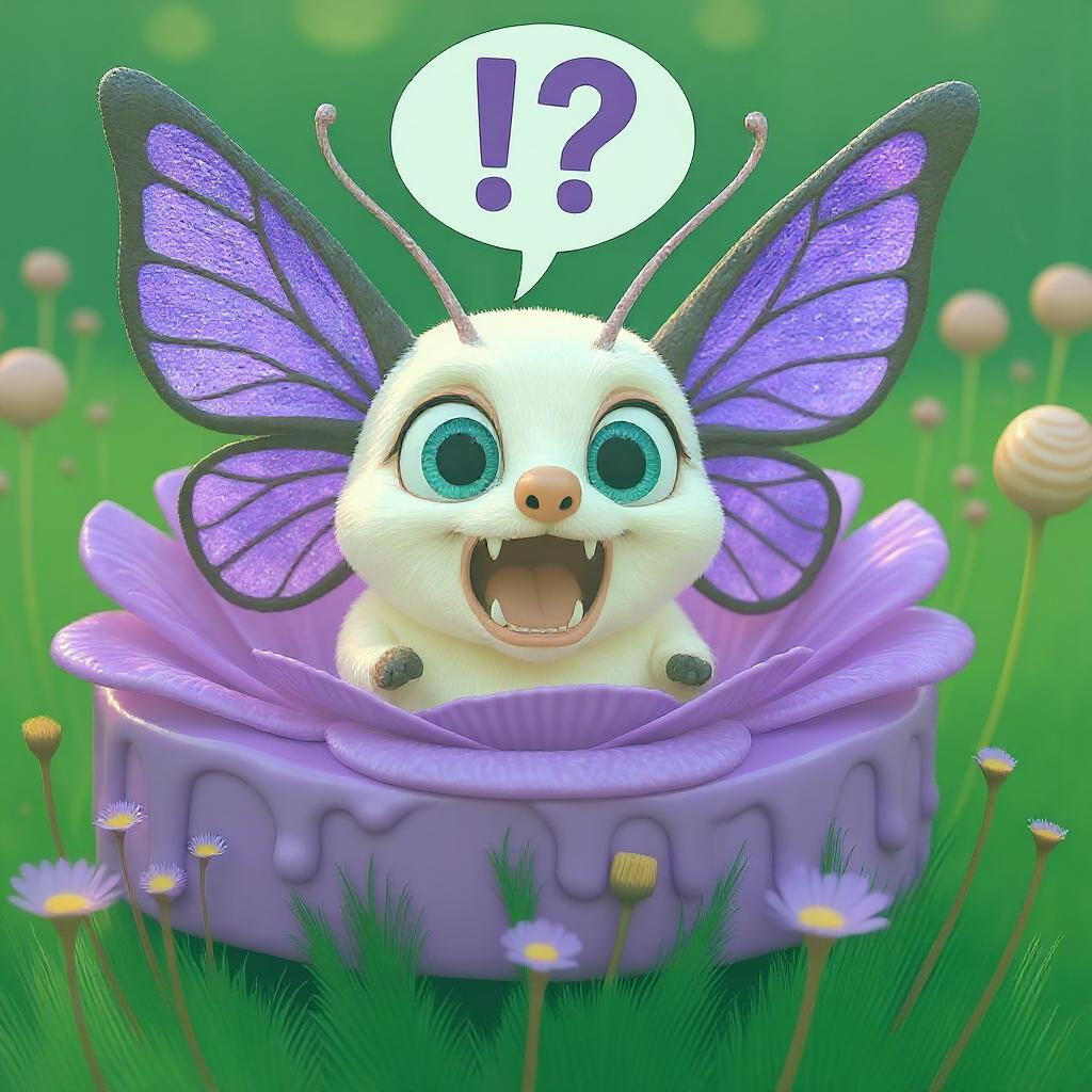 Fantasy Flower Cake with Cartoon Butterfly