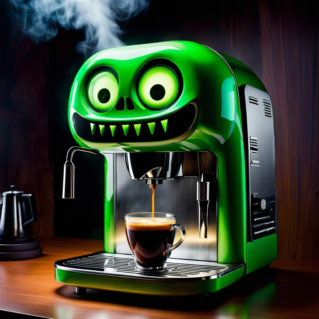 Not so scary coffee machine