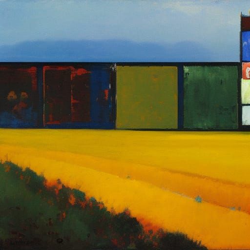 Surreal Billboard Disintegration: Expressionist and Surreali...