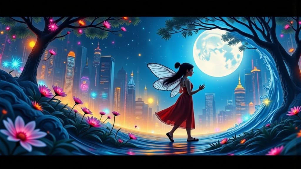 Maya the Bee: Cyberpunk Queen of the Night