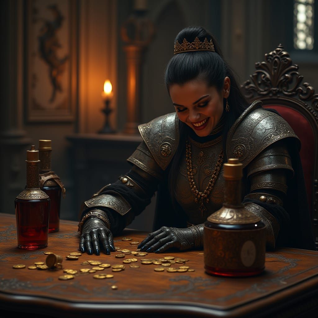 Medieval Queen Revels in Castle Lair
