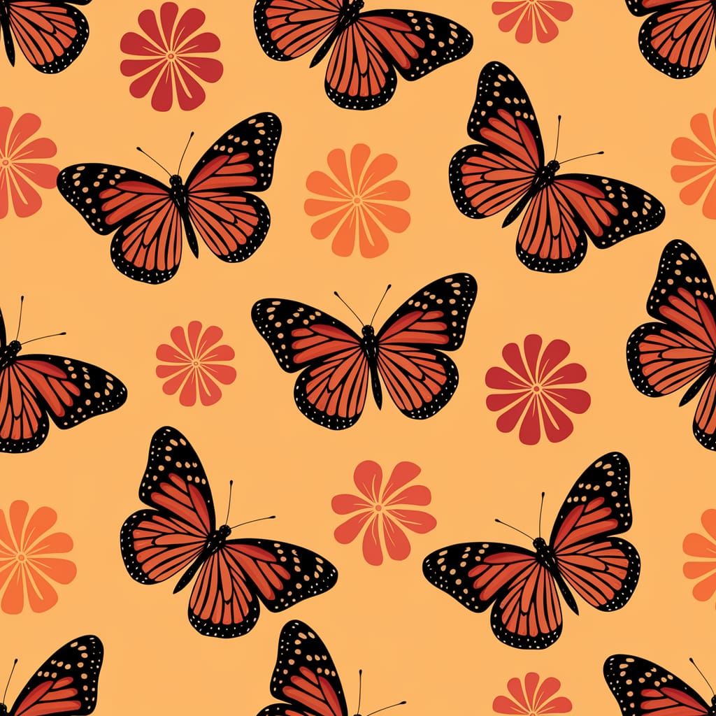 Surreal Butterflies Dance in Vibrant Colors