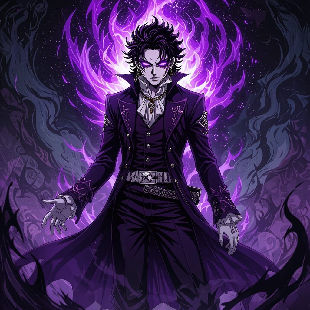 Michael Jackson as King of Demons in Dark Fantasy Style