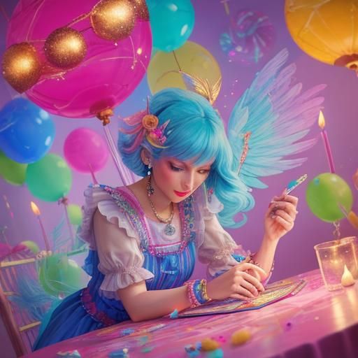 Taylor Swift Reads Tarot Cards in Candy Art