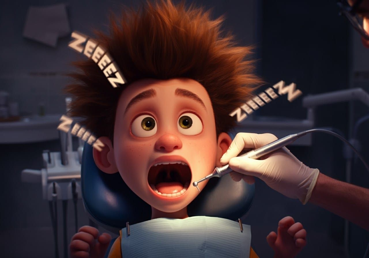 Dentist Visit in Pixar Style
