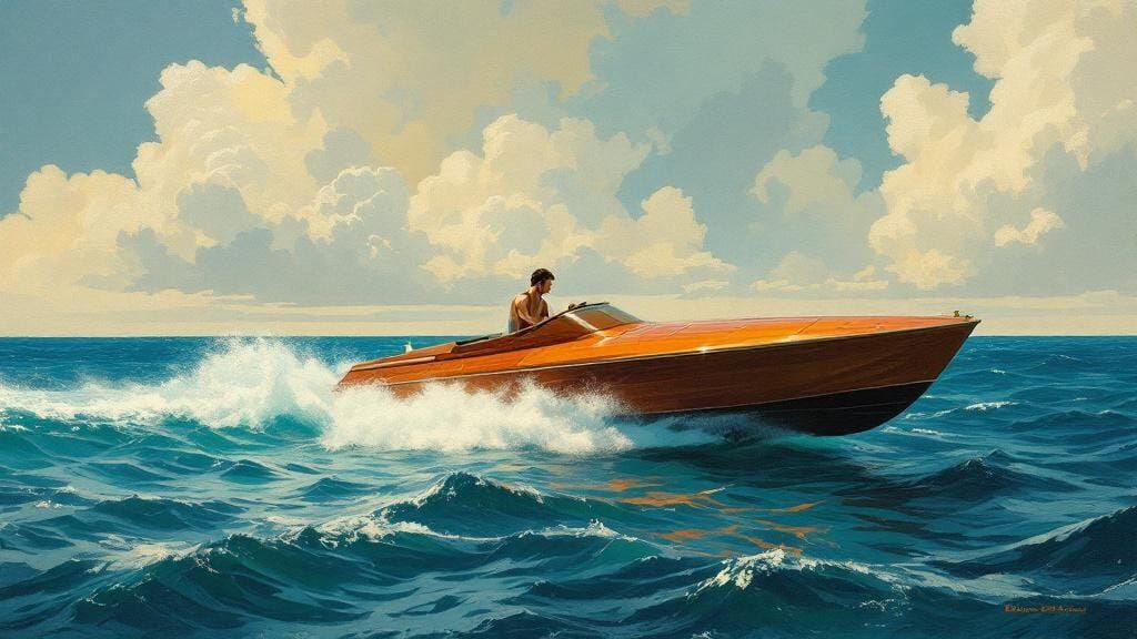 Miami Cigar Boat Race: Elegant Spiritual Forms