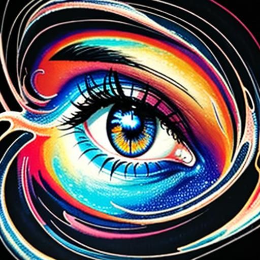 Surreal Dreamscape: Swirling Clouds in Oil Painting Style