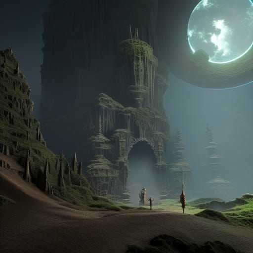 Supernatural Labyrinth: Detailed Matte Painting