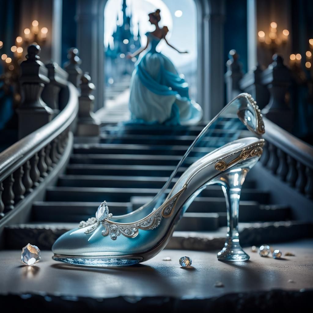 A Crystal Glass Slipper in Rococo Splendor