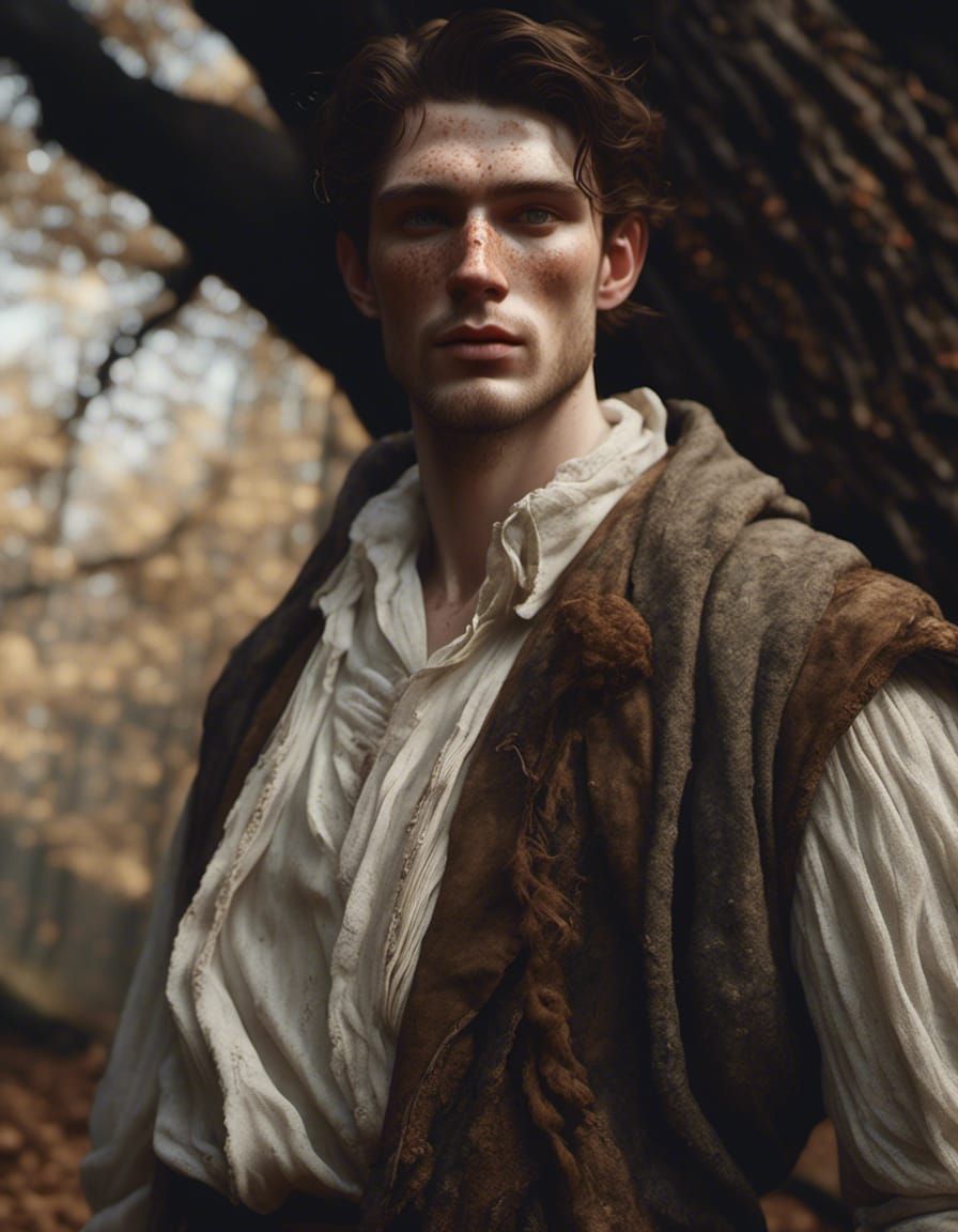 Dynamic Portrait of Man in 1920s Fashion