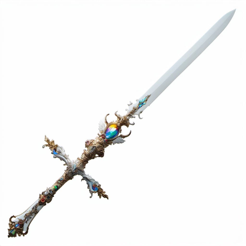 Archaic Archangel Sword with Rainbow Steel