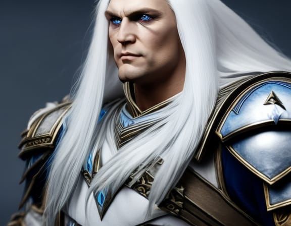 Warhammer Primarch Fulgrim Portrait in Hyperrealism