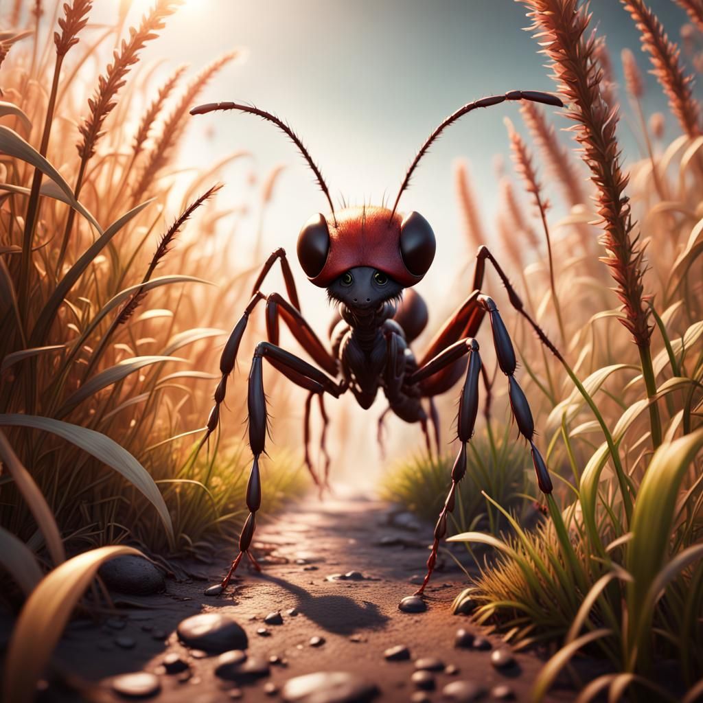 Ant's Eye View: Garden Adventure in Detailed Matte Painting