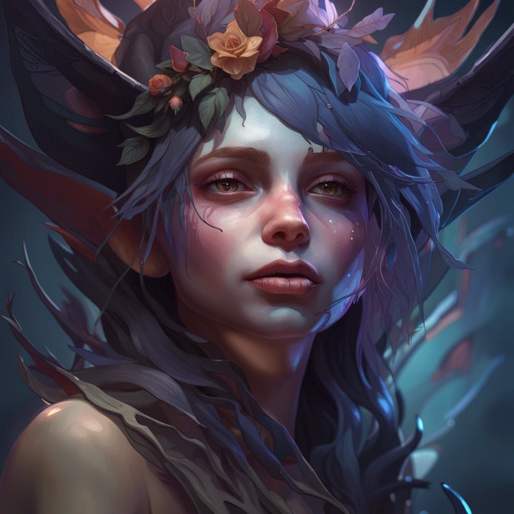 Detailed Portrait of a Nightmare Fairy