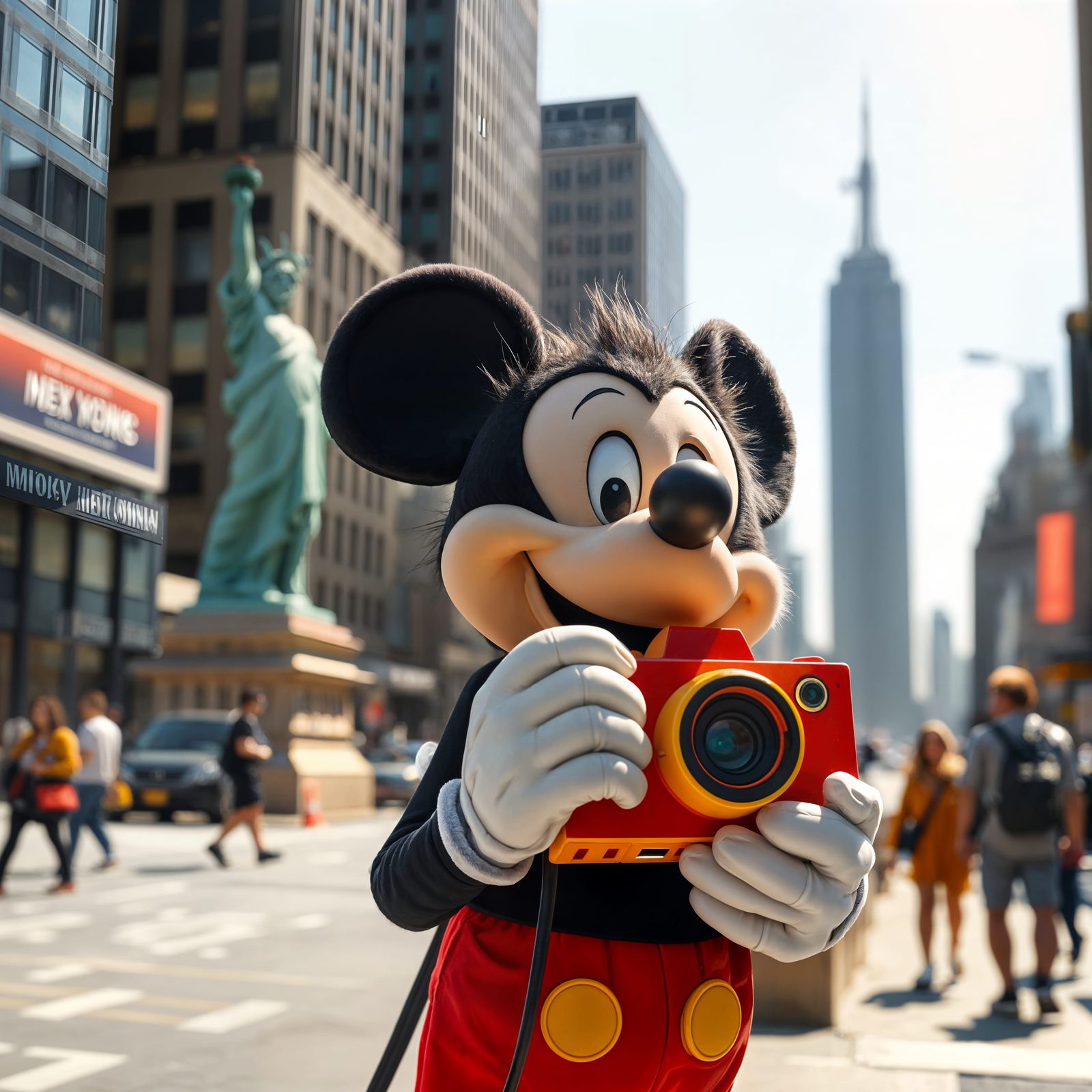 Anime Mickey Mouse Captures NYC in Ultra Detailed 4K Cinemat...